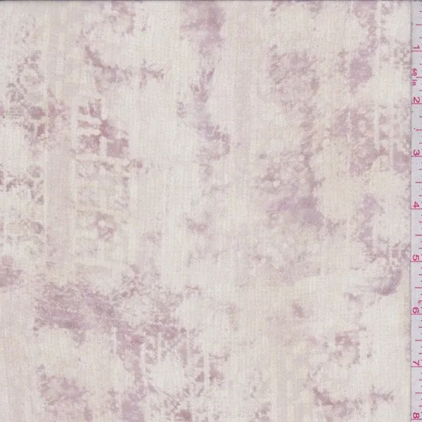 Pale Beige/Rose Antique Silk Chiffon Fabric