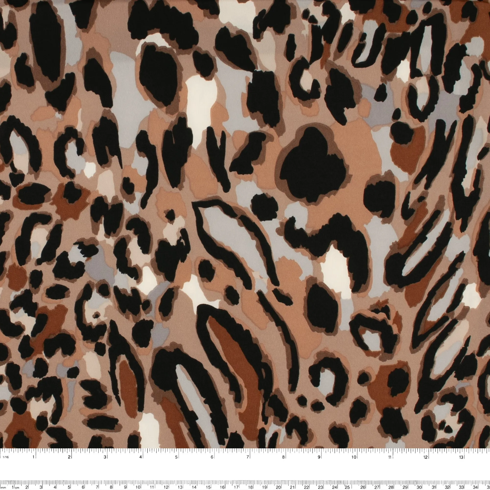 Printed Peachskin - EMMA - Leopard - Beige