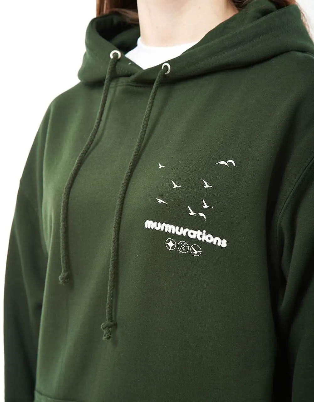 Route One Murmurations Pullover Hoodie - Forest Green