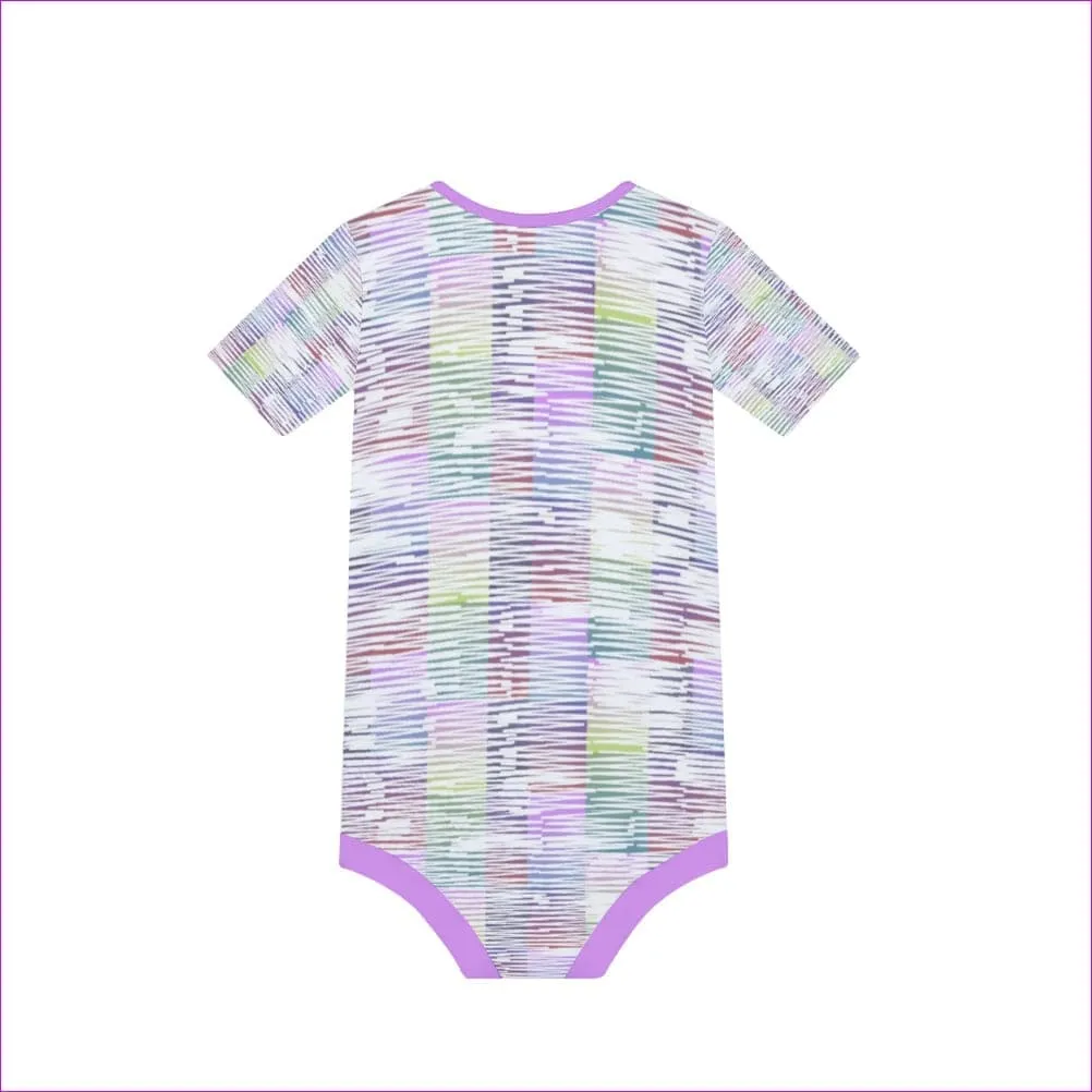 Scribbled Baby's Short Sleeve Romper