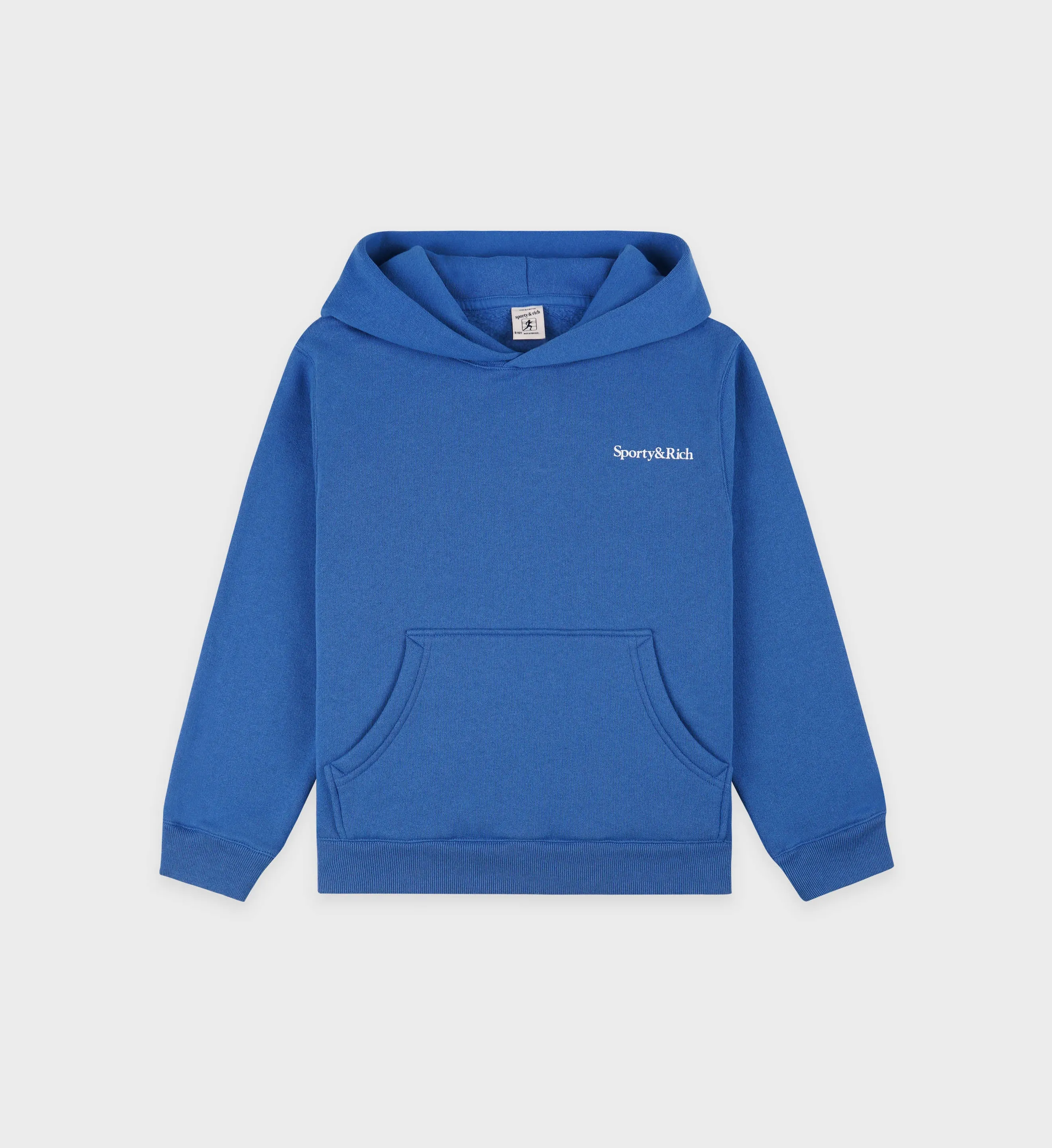 Serif Logo Kids Hoodie - Paris Blue