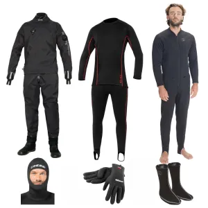 Start Up Bare Aqua-Trek 1 tech Drysuit Package Men's