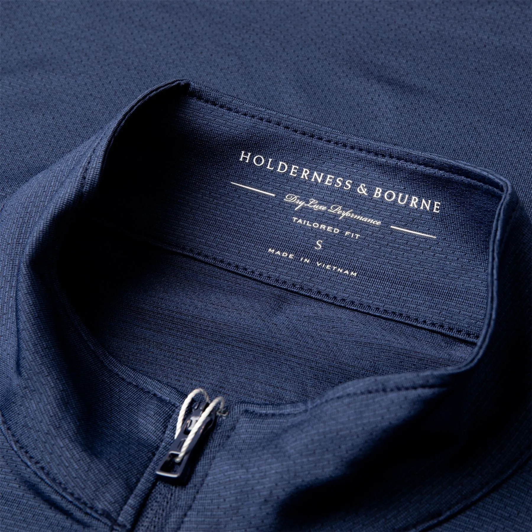 The Bell Quarter Zip Mid Layer Heathered Navy - AW24