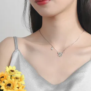 Tokyo Mart Snowflake Necklace for Women Girls Christmas Gift Jewelry Stainless Steel