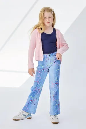 Tween Bottoms | Twill Pants- Denim Splatter | Terez