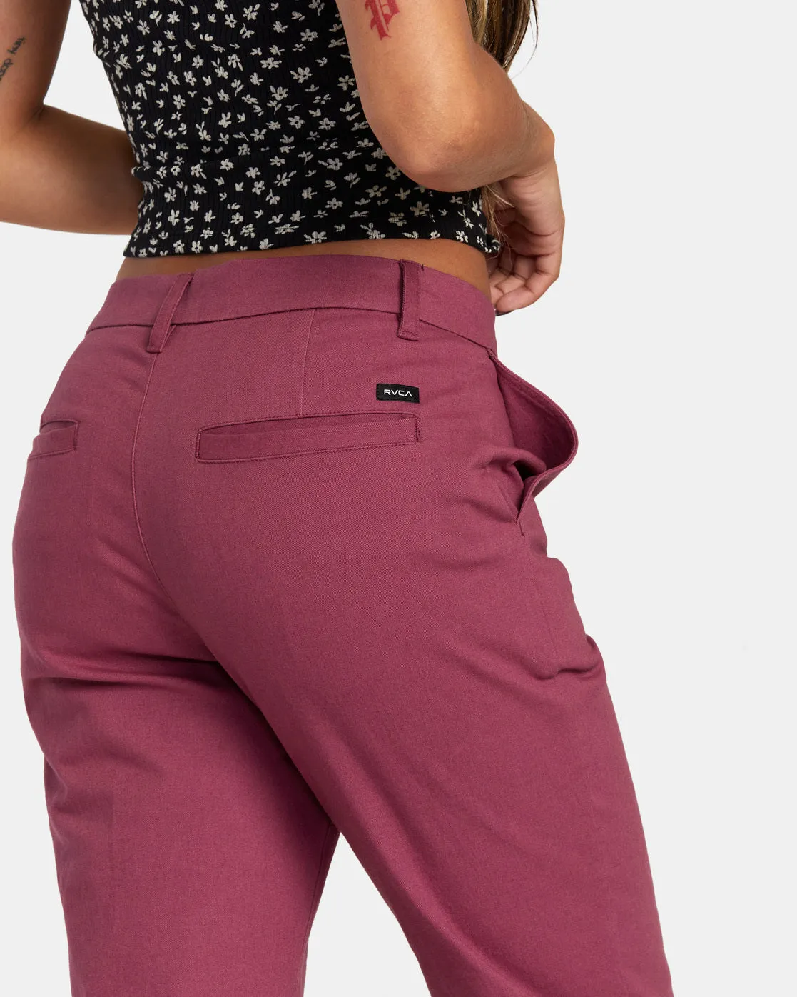 Weekend Stretch Pants - Mulberry