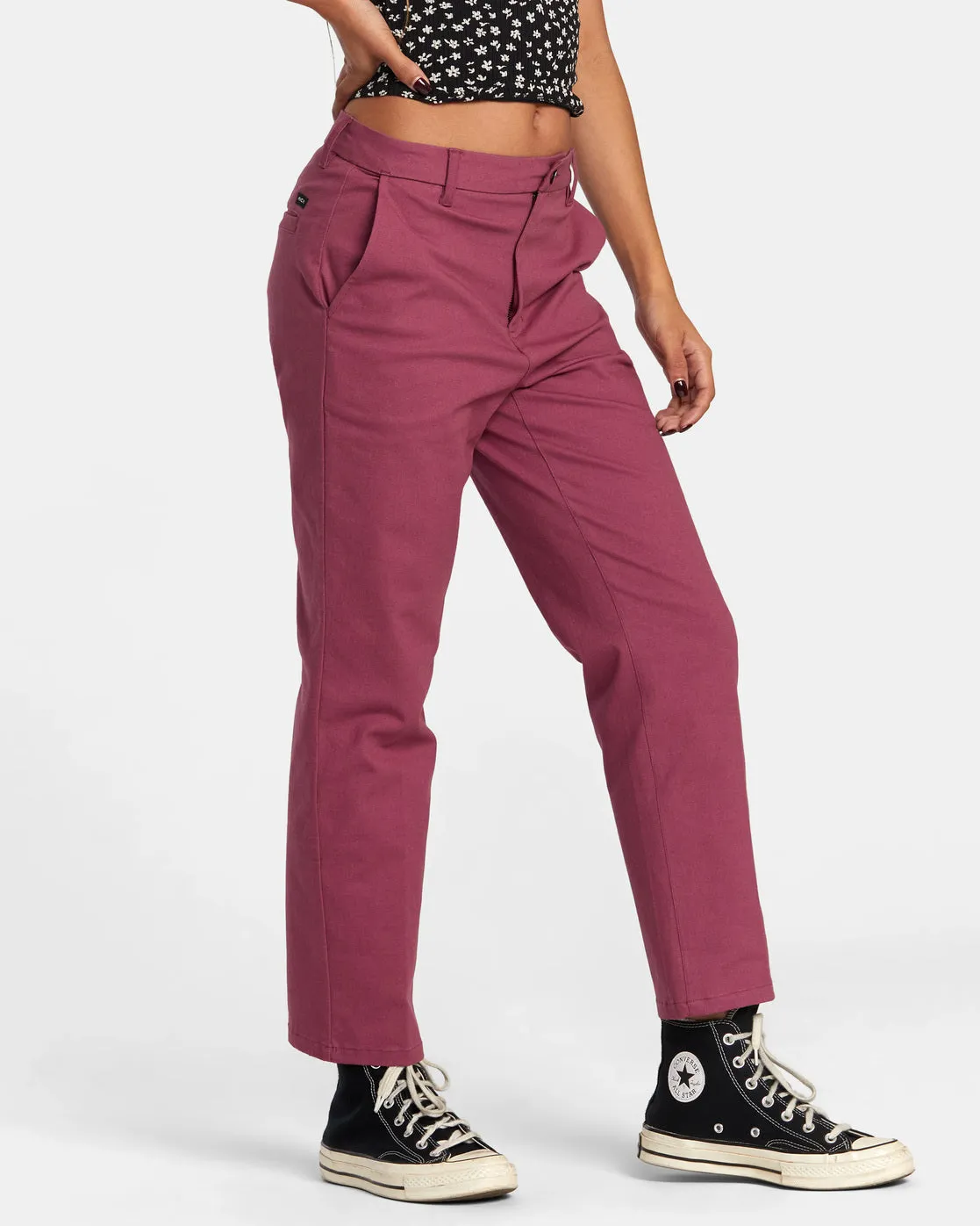 Weekend Stretch Pants - Mulberry