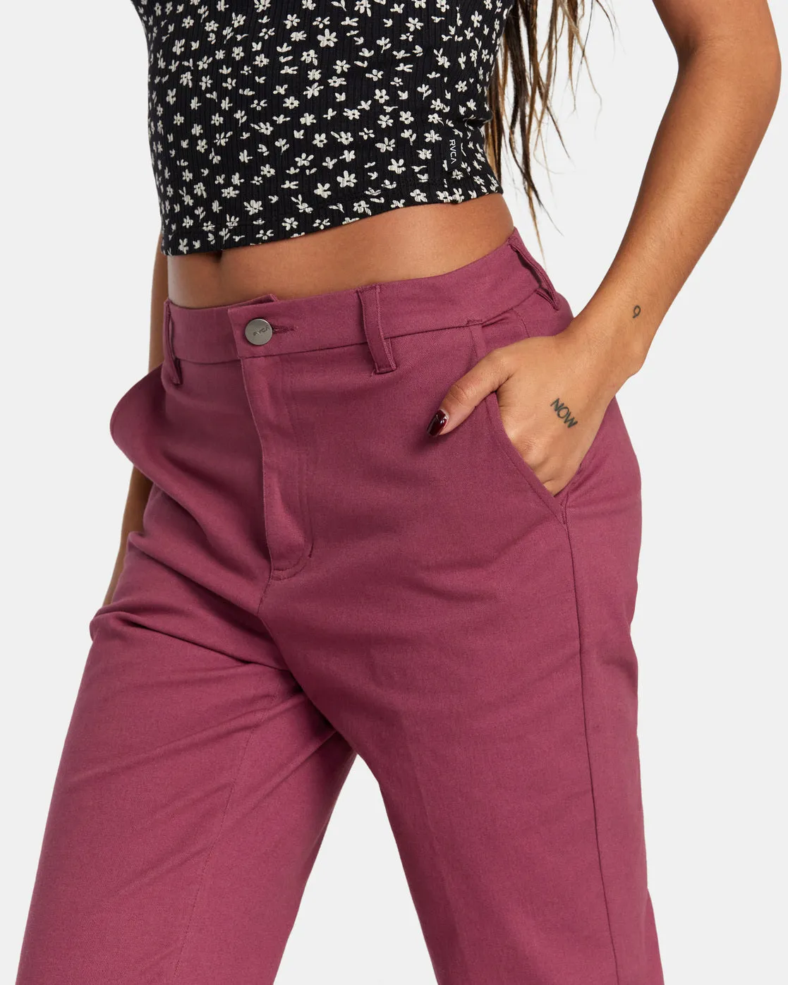 Weekend Stretch Pants - Mulberry