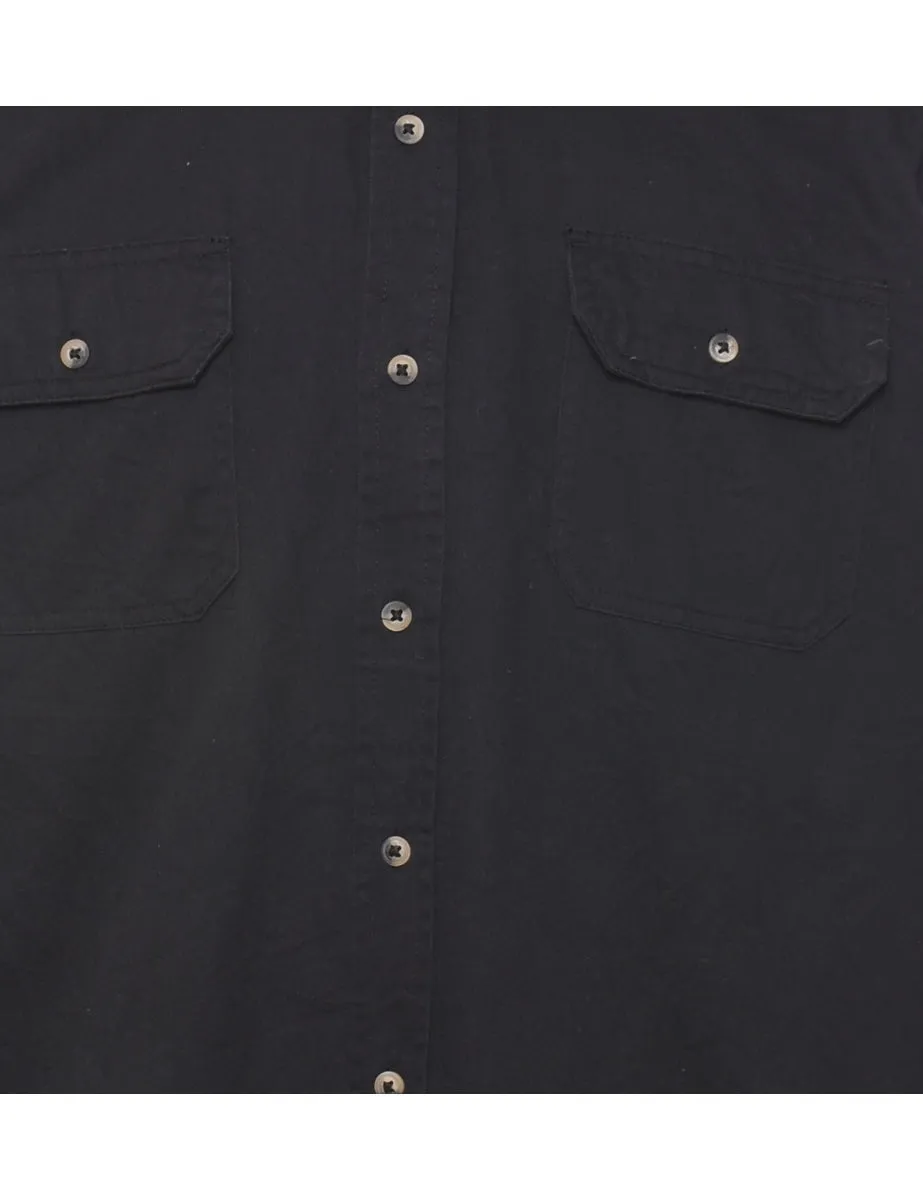 Wrangler Black Denim Shirt - L