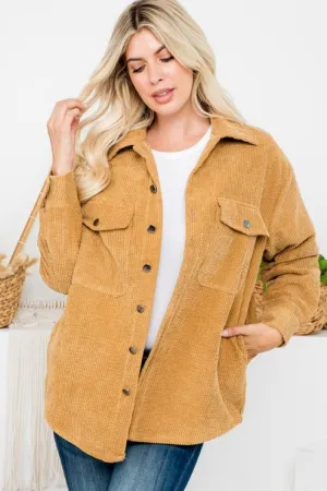 ZiA Apparel Camel Corduroy Jacket