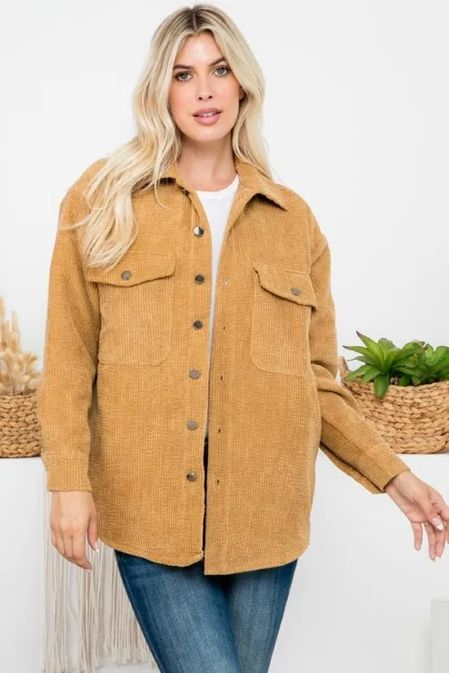 ZiA Apparel Camel Corduroy Jacket